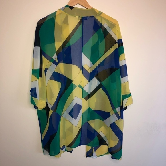 Peter Nygard Color Block Kimono Size Medium - Picture 3 of 3